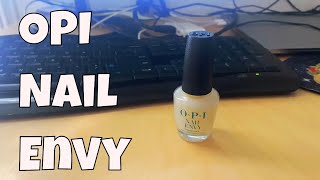 OPI Nail Envy strengthener test after 1amp3 days of applying [upl. by Trefor244]