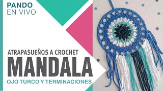 MANDALA ATRAPASUEÑOS 20cm a Crochet 💫 Pando en Vivo [upl. by Nager]