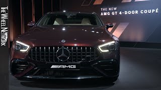 2022 MercedesAMG GT 53 4MATIC 4door Coupe  Rubellite Red  Exterior Interior [upl. by Ness]