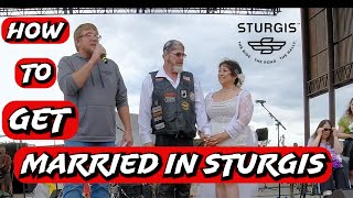 Say i Do At Sturgis Motorcycle Rally A Stepbystep Guide To Getting Married [upl. by Anilorac755]