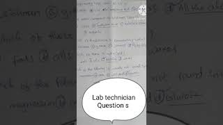 Lab technician Question labtech labtechnicianclasses [upl. by Rudolfo862]