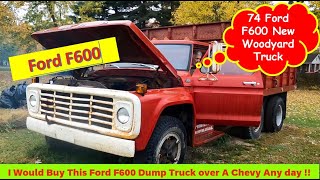 Ford F600 Firewood Hauler for the Woodyard ford chevy truck firewood [upl. by Yt540]