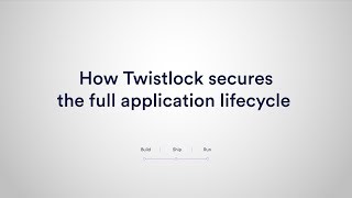 How Twistlock Secures the Full Application Lifecycle [upl. by Ever76]