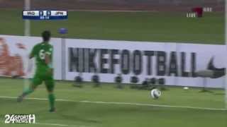 العراق 01 اليابان  تصفيات كأس العالم 2014 [upl. by Oigufer348]