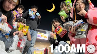 WE SNUCK OUT AT 1AM TO GET ONE COLORED SNACKS AGAIN🤫 [upl. by Navets113]