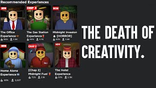 Roblox Horror Games are DYING  The DEATH of Creativity [upl. by Ayotac]