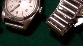 ROLEX BUBBLE BACK OYSTER PERPETUAL自動巻き時計 [upl. by Heilman]