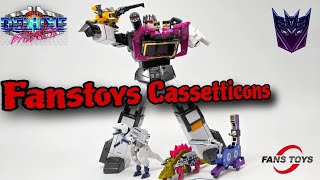 Transformers Robot Paradise Cassetticons Buzzaw Overkill Slugfest Scout Fanstoys [upl. by Sly]