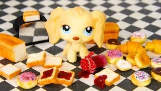 How to Make Doll Breakfast Breads Toast Sliced Bread Bagel Croissant Doughnut Jam [upl. by Eldora]