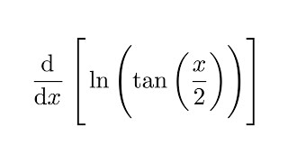 Derivative of lntanx2 [upl. by Poucher]