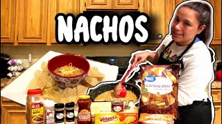 Best Ground Beef Nachos  Easy Salsa amp Velveeta Dip Recipe [upl. by Sandye]