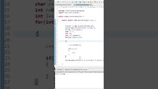 Repeat Character count in string using java coding java character string strings [upl. by Aieken634]