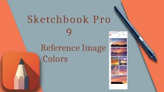 Sketchbook Pro 90 Reference Image Colors review [upl. by Nylsaj]