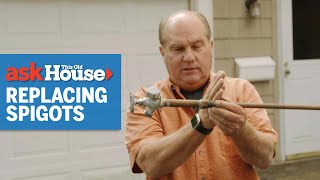 How to Replace a Spigot  Ask This Old House [upl. by Verlie]