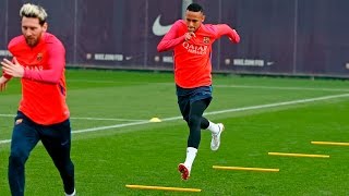 Entrenamiento del FC Barcelona previo al Valencia  FC Barcelona [upl. by Ellehcsor210]