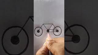 Cycle🚲🚲 Drawing shorts reels art ideas creativeart technique🚲 [upl. by Raynard]