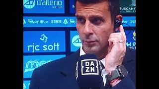 INTERVISTA THIAGO MOTTA POST PARTITA EMPOLI JUVENTUS 00 [upl. by Pulling440]