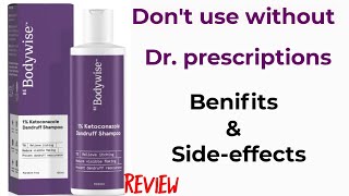 Bodywise 1 ketoconazole Dandruff Shampoo  Review  Dandruff free shampoo [upl. by Melise]