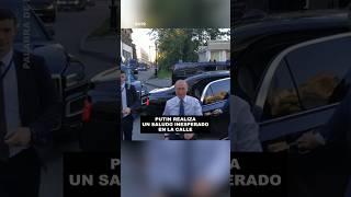 Putin detiene su caravana para saludar a la gente en Ekaterimburgoputin rusia presidente viral [upl. by Nyral]