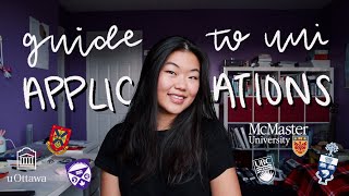 A BASIC GUIDE TO CANADIAN UNIVERSITY APPLICATIONS ✩ ontario ed  Allie C [upl. by Hamirak]