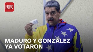 Así votaron los candidatos presidenciales en Venezuela  Las Noticias [upl. by Rhianna318]