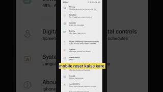 Realme mobile reset kaise kareKSKsoro bollywood realmephone youtubeshorts realmeindia [upl. by Towne]