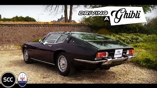 MASERATI GHIBLI 49 SS Super Sport 1972  Test drive in top gear  V8 Engine sound  SCC TV [upl. by Rannug]