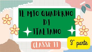 ITALIANO  CLASSE SECONDA  3° PARTE quaderno di grammatica con schede e matrici scuolaprimaria [upl. by Demahom]