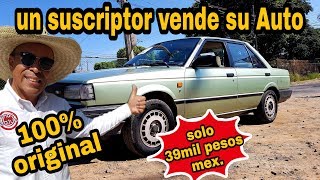 NISSAN tsuru ll un AUTO muy RECOMENDABLE ❤️ AUTOS BUENOS review car for sale top autos en venta [upl. by Nairrad]