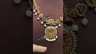 Yantic necklessfor order WhatsApp to 8008151100trending necklace latest jewellery gold [upl. by Etteragram]