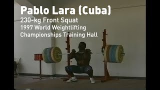 Pablo Lara cuba Front Squat Squat 230 kg [upl. by Einre]