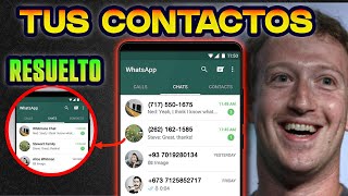 Despidete de PERDER Contactos en WHATSAPP con la nueva función que viene pronto [upl. by Eerrehc299]