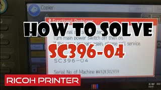 RICOH PRINTER SERVICE CALLS SC39604 [upl. by Yenitsed]