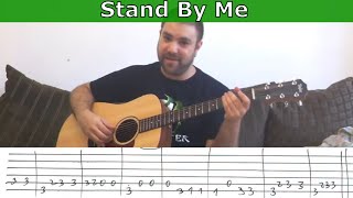 Fingerstyle Tutorial Stand By Me  w TAB Guitar Lesson [upl. by Hsihsa]