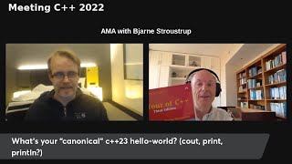 AMA with Bjarne Stroustrup at Meeting C 2022 [upl. by Silado]