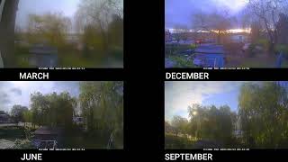 4 Seasons Daylight Comparison  Scotland UK [upl. by Feldstein]