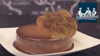 How to make a chocolate and cherry entremet with Callebaut chocolate [upl. by Ecilayram]