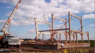 Wild Rose Timberworks Frame Raising [upl. by Nedyrb]