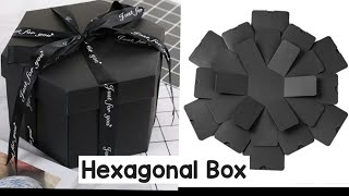 How To Make Hexagonal Box  Making for Explosion Box [upl. by Fife]