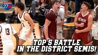 Newark and New Albany BATTLE in the District Semis Full Game Highlights [upl. by Ailuy]