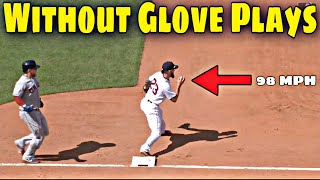 MLB Interesting barehanded plays [upl. by Eikceb]