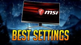 MY OPTIMAL SETTINGS GUIDE FOR MSI OPTIX MAG241C Settings options explained my settings [upl. by Wahs]