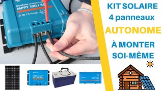 Monter son Kit Solaire AUTONOME  4 Panneaux Solaires  4 Batteries  MyShop Solaire solaire tuto [upl. by Nirej63]