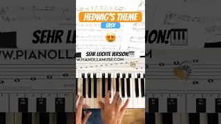 Hedwig‘s Theme easy Piano Tutorial  FREE SHEET MUSIC [upl. by Schmitz]