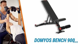 Reinforced FlatInclined Weights Bench  Domyos by Decathlon [upl. by Kciregor]