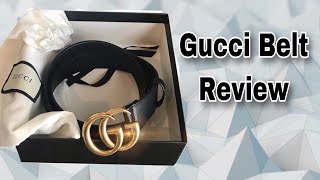 รีวิวเข็มขัด Gucci GG Marmont Buckle Belt Review  Gucci Belt 1 width Soe Mayer [upl. by Hibbert]