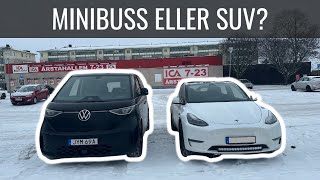 VW IDBuzz VS Tesla Model Y  Elbilsmagasinet [upl. by Nonnah817]