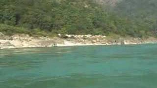 Boat ride on Ganges River at Rishikesh  Haridwar India [upl. by Koehler]