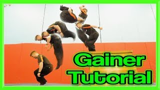 Gainer Tutorial Back Flip Going Forwards for Parkour Free Running etc  GNT [upl. by Ralleigh]