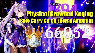 Physical Keqing Carry Co op Energy Amplifier Helping low AR Friend 7500 Total Score [upl. by Yelrac]